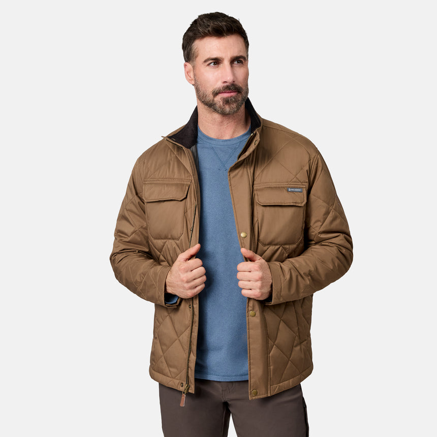 Men's Quilted Snap Front Barn Jacket