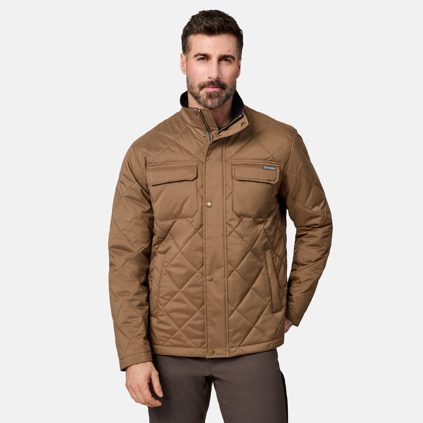 Men's Quilted Snap Front Barn Jacket