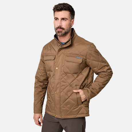 Men's Quilted Snap Front Barn Jacket