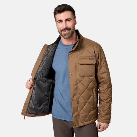 Men's Quilted Snap Front Barn Jacket