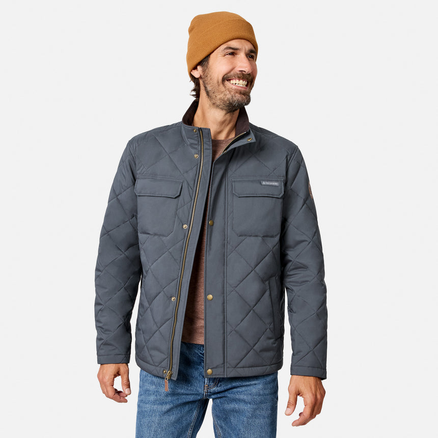 Men's Quilted Snap Front Barn Jacket