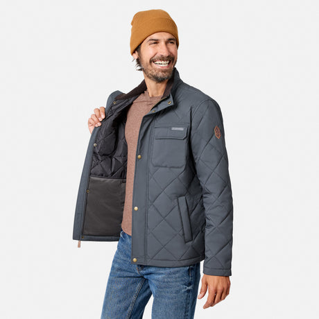 Men's Quilted Snap Front Barn Jacket