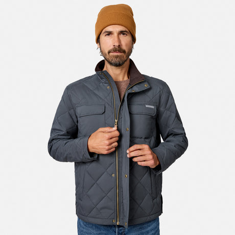 Men's Quilted Snap Front Barn Jacket
