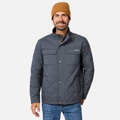 Men's Quilted Snap Front Barn Jacket