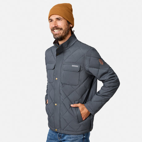 Men's Quilted Snap Front Barn Jacket