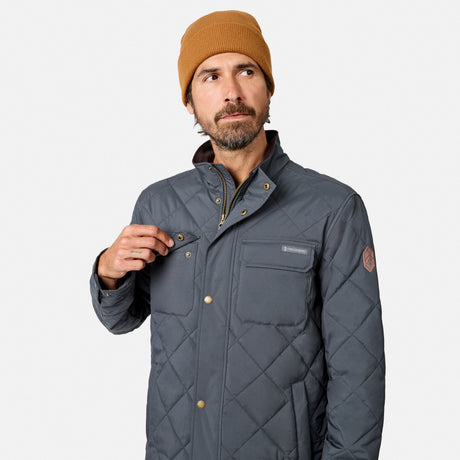 Men's Quilted Snap Front Barn Jacket