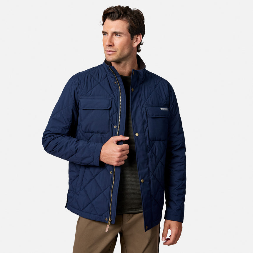 Men's Quilted Snap Front Barn Jacket