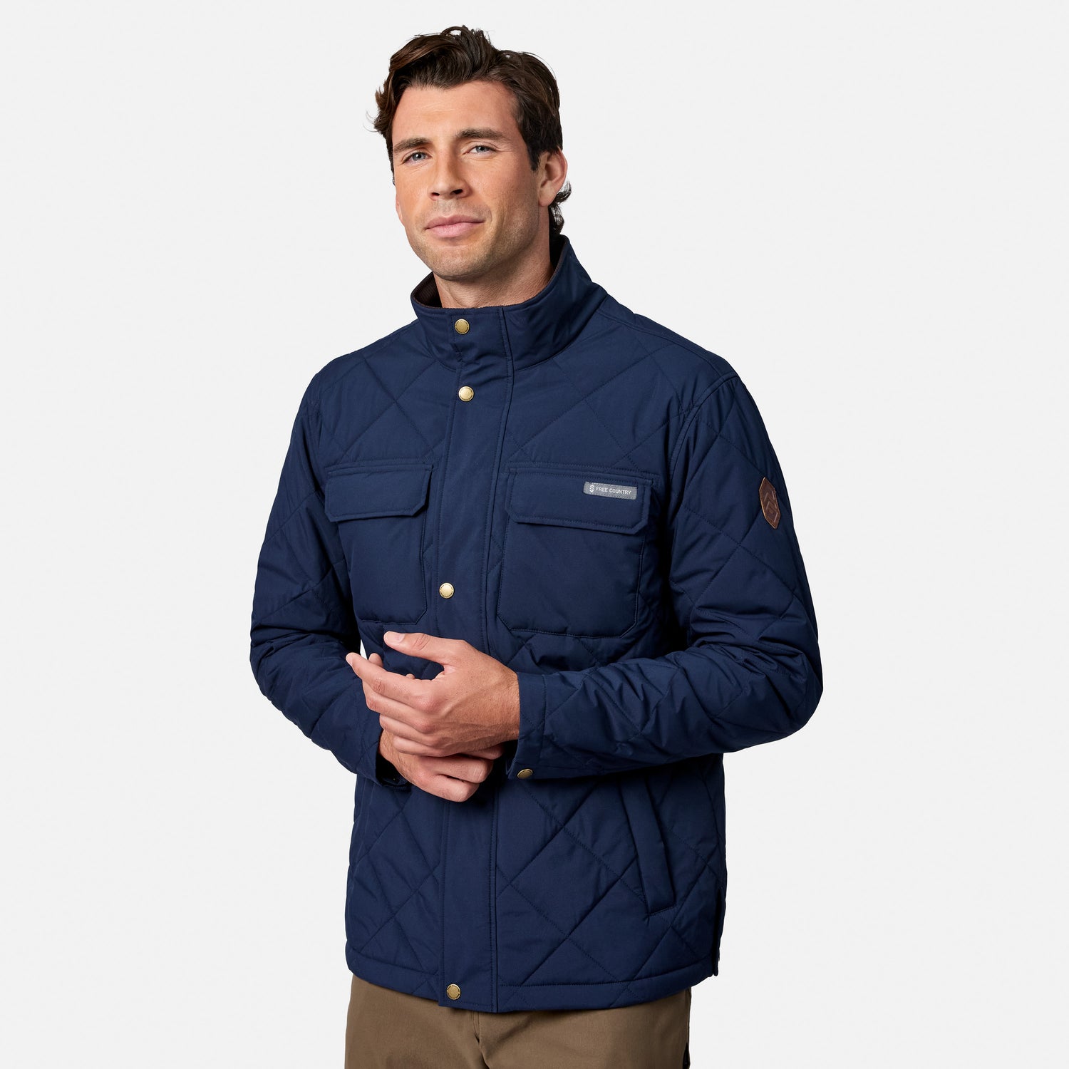 Men's Quilted Snap Front Barn Jacket