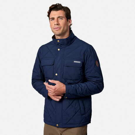 Men's Quilted Snap Front Barn Jacket