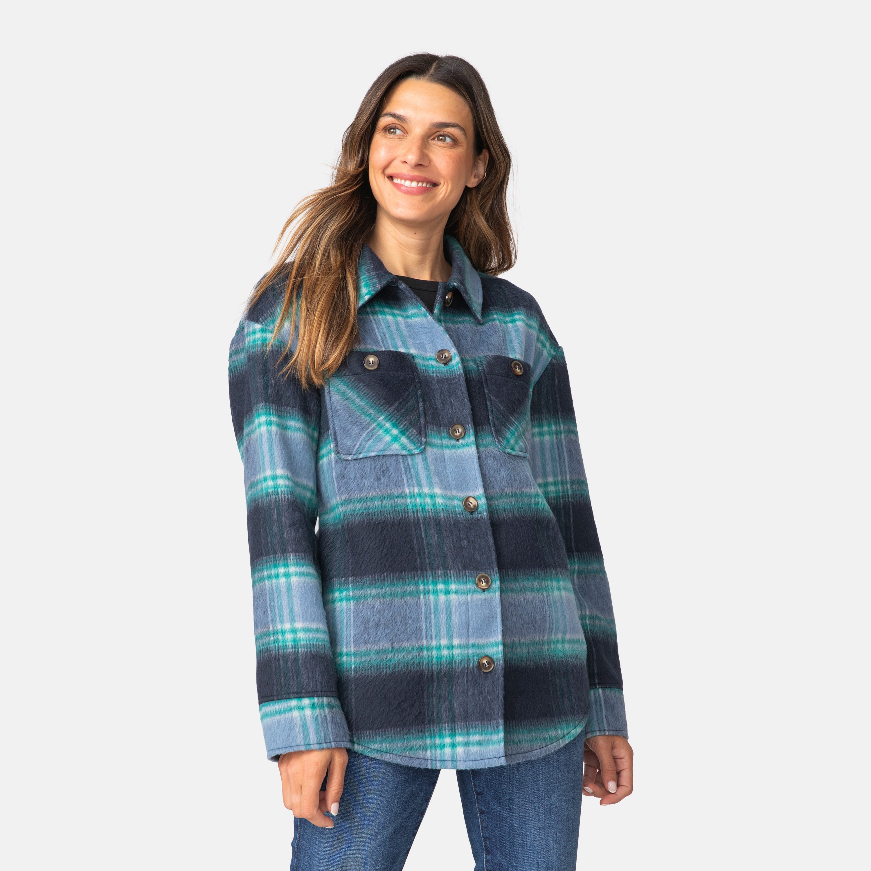 Women's Hayley Plaid Shacket – Free Country