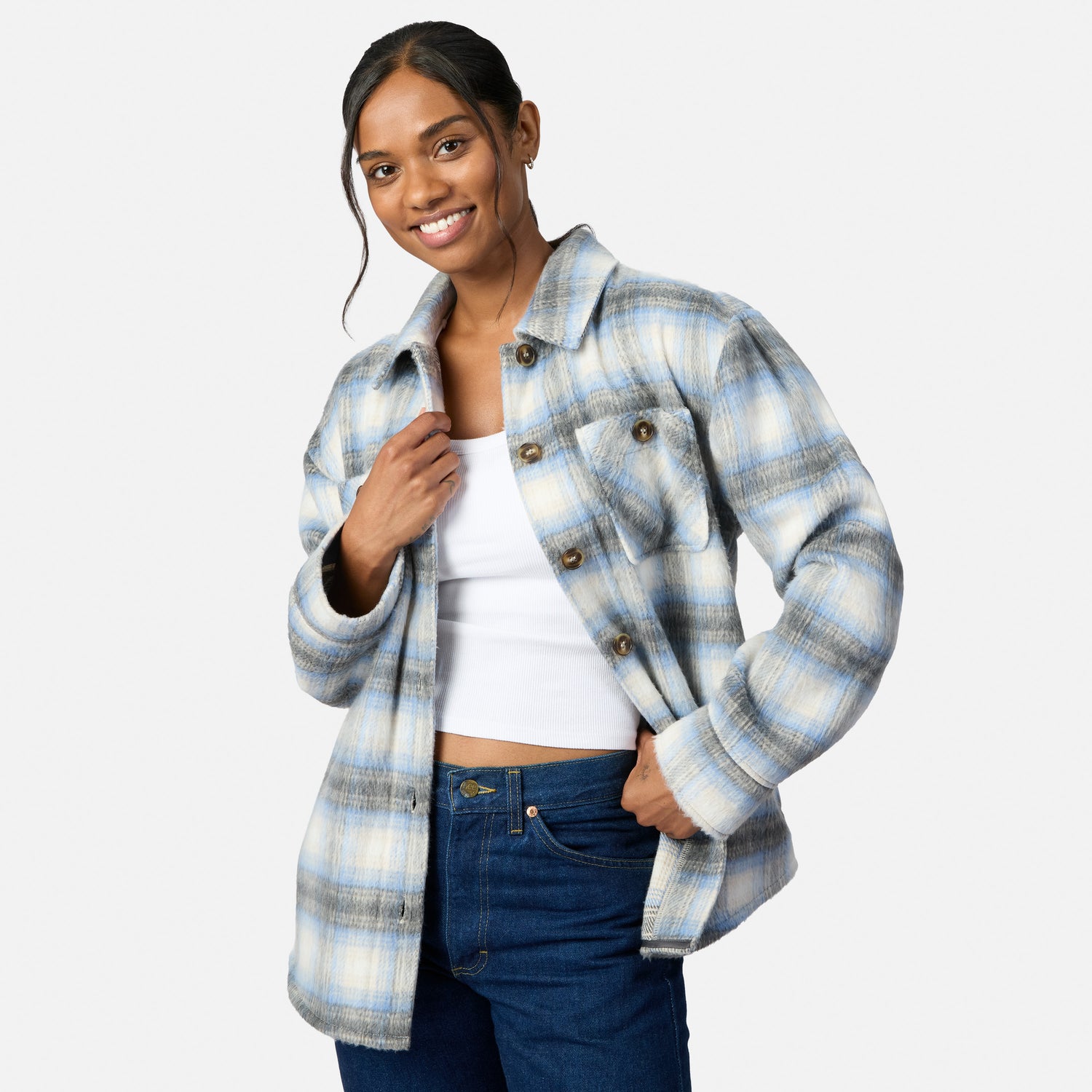 Women's Hayley Plaid Shacket