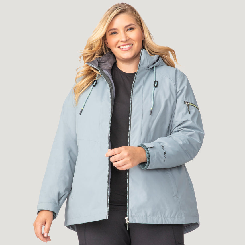 Women's Plus Size Back of Bell 3-in-1 Systems Jacket