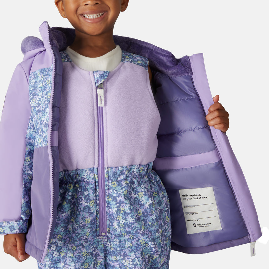 Girls' Toddler Jacket & Bib Pant Snow Set