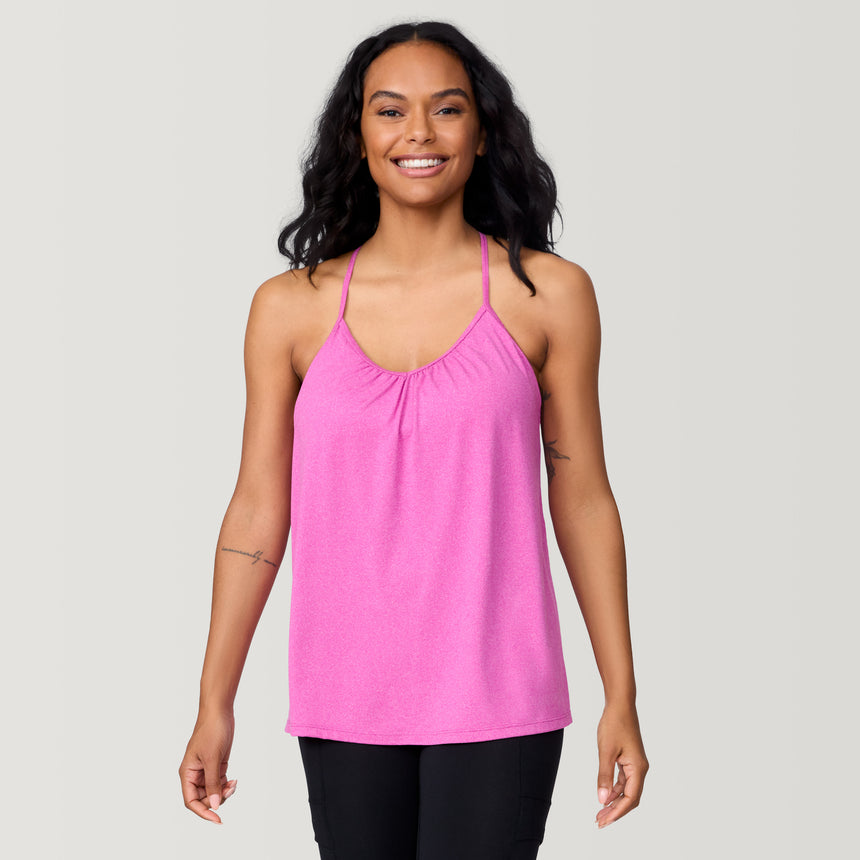 Womens Microtech® Chill B Cool V-Neck Cami Top with Built-In Bra