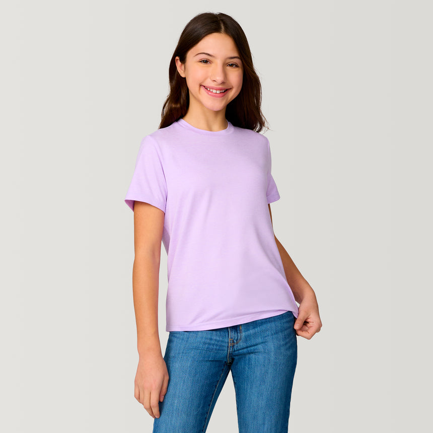 Girls' Microtech® Crew Neck Shirt