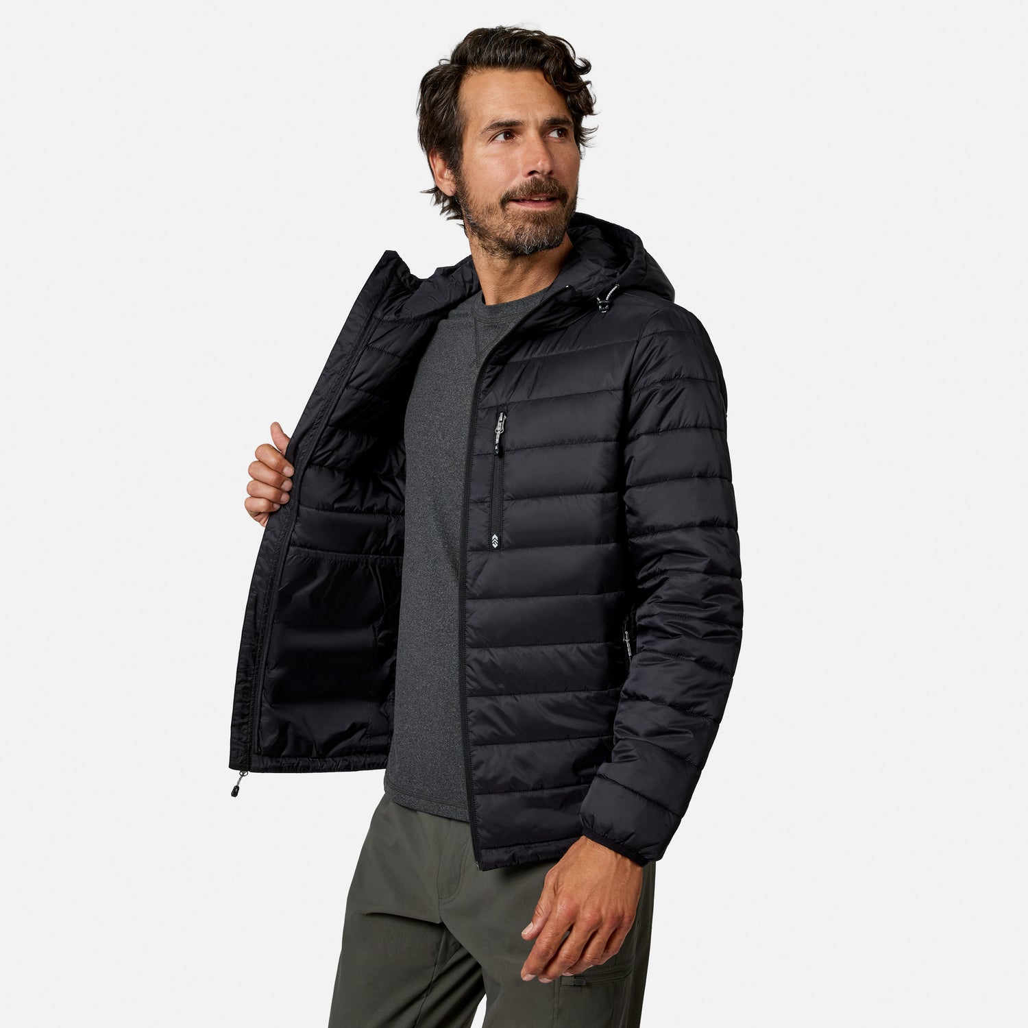 Men's Classic Solid Puffer Jacket
