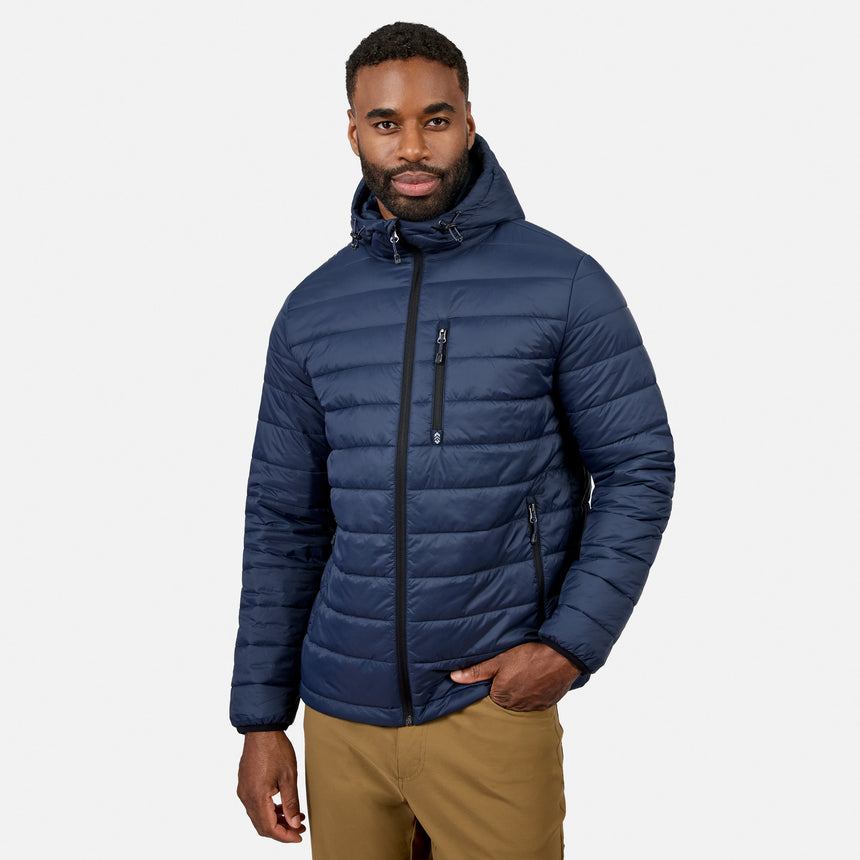 Men's Classic Solid Puffer Jacket