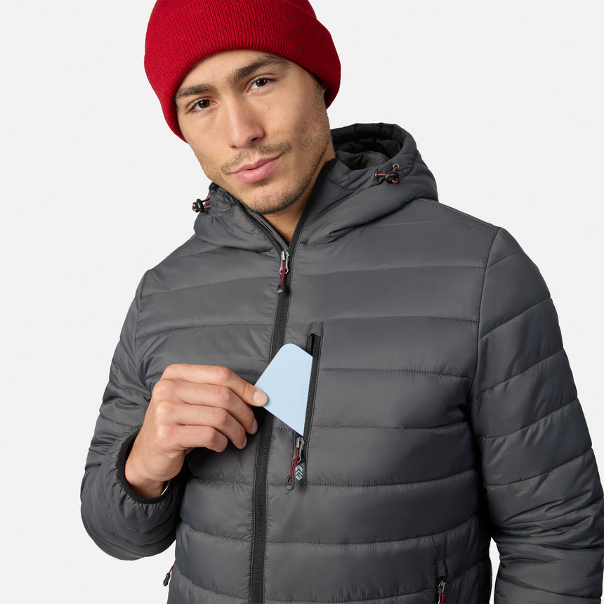 Men's Classic Solid Puffer Jacket