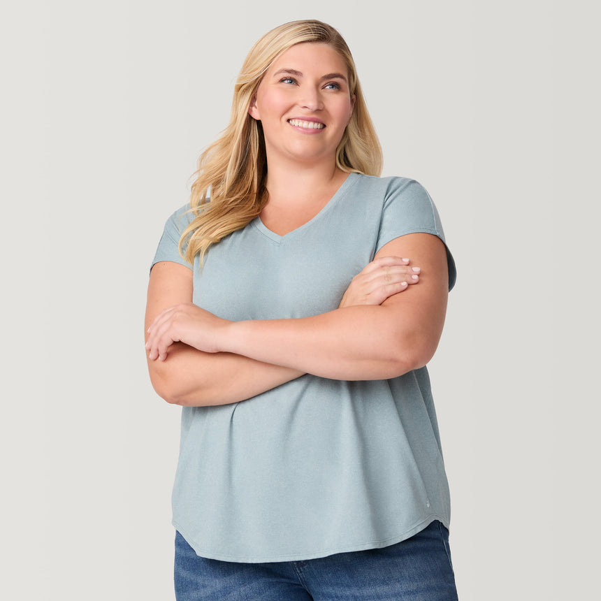 Women's Plus Size Microtech Chill B Cool Tee