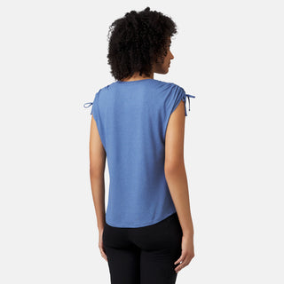 [Victoria is 511" wearing a size Small.] Womens Microtech® Chill Dolman Sleeve Top - S - Chambray #color_chambray