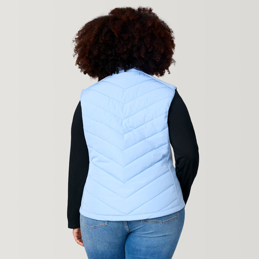 Women's Plus Size Quilted Hybrid Vest