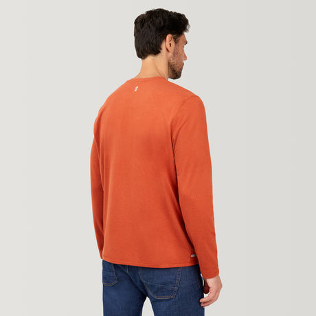 Men's FreeCycle® Sueded Melange Long Sleeve Crew Neck