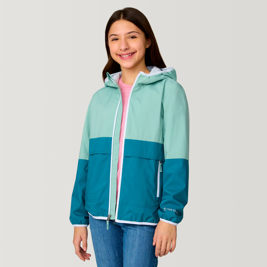 Girls' Easy Hiking Windshear Jacket