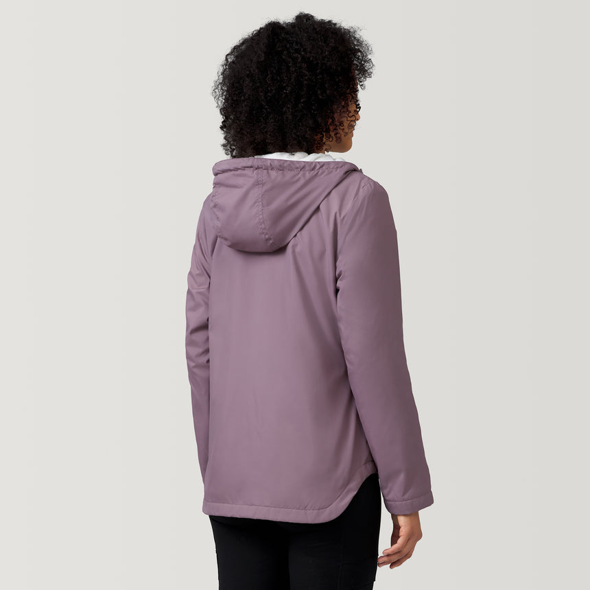 [Victoria is 5'11" wearing a size Small] Women's Windshear Jacket - S - Dusty Mauve #color_dusty-mauve