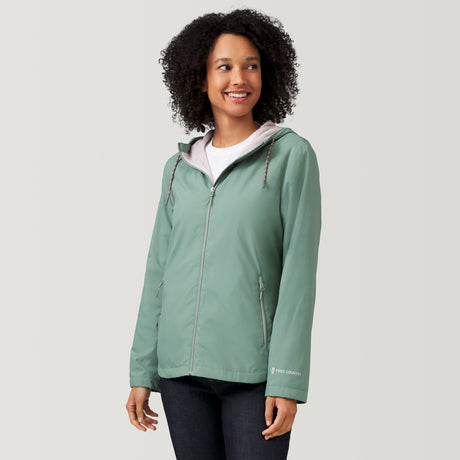 [Victoria is 5'11" wearing a size Small] Women's Windshear Jacket - S - Moss #color_moss