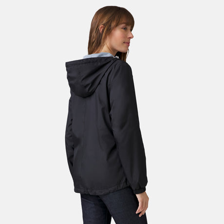 [Melanie is 5’8.5” wearing a size Small.] Women's Outland Windshear Jacket - S - Black #color_black
