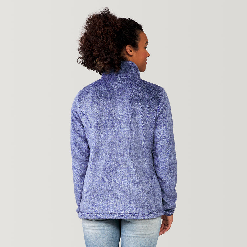 Women's Outbound Heather Butter Pile® Fleece Jacket - Sapphire - S #color_sapphire