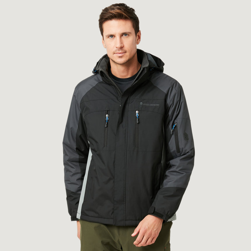 Men's Big and Tall Crest Rip Stop Jacket