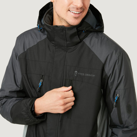 Men's Big and Tall Crest Rip Stop Jacket