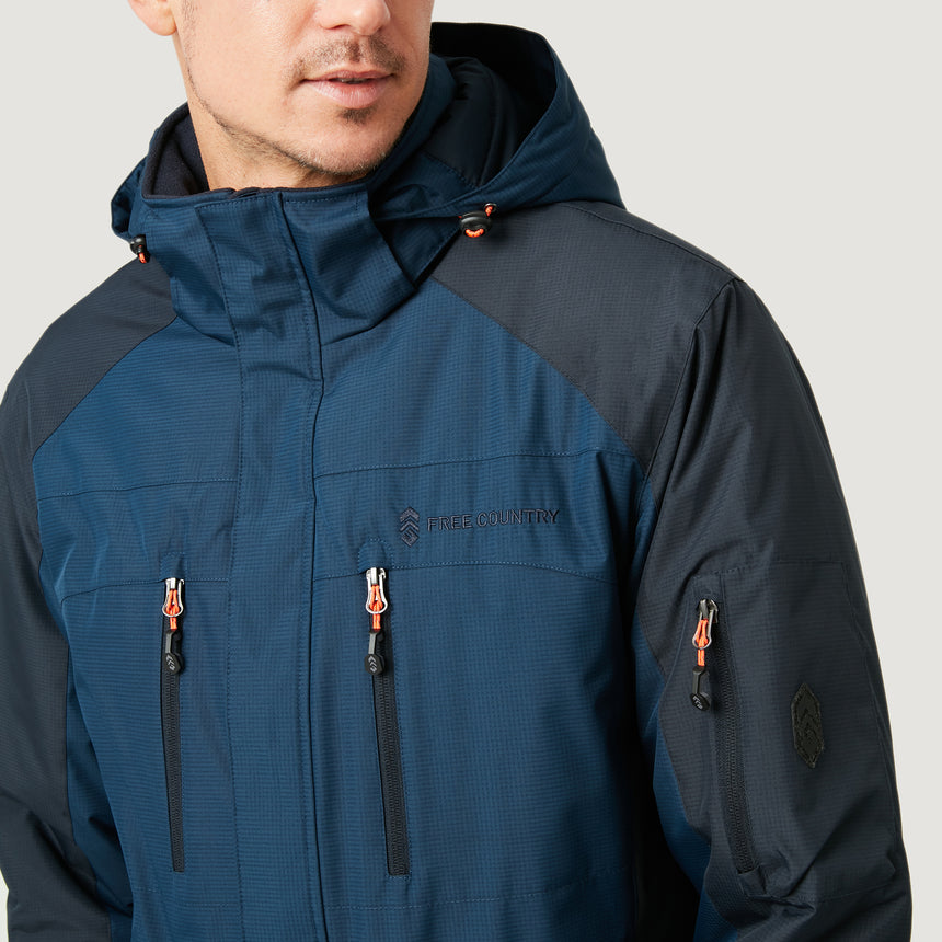 Men's Big and Tall Crest Rip Stop Jacket