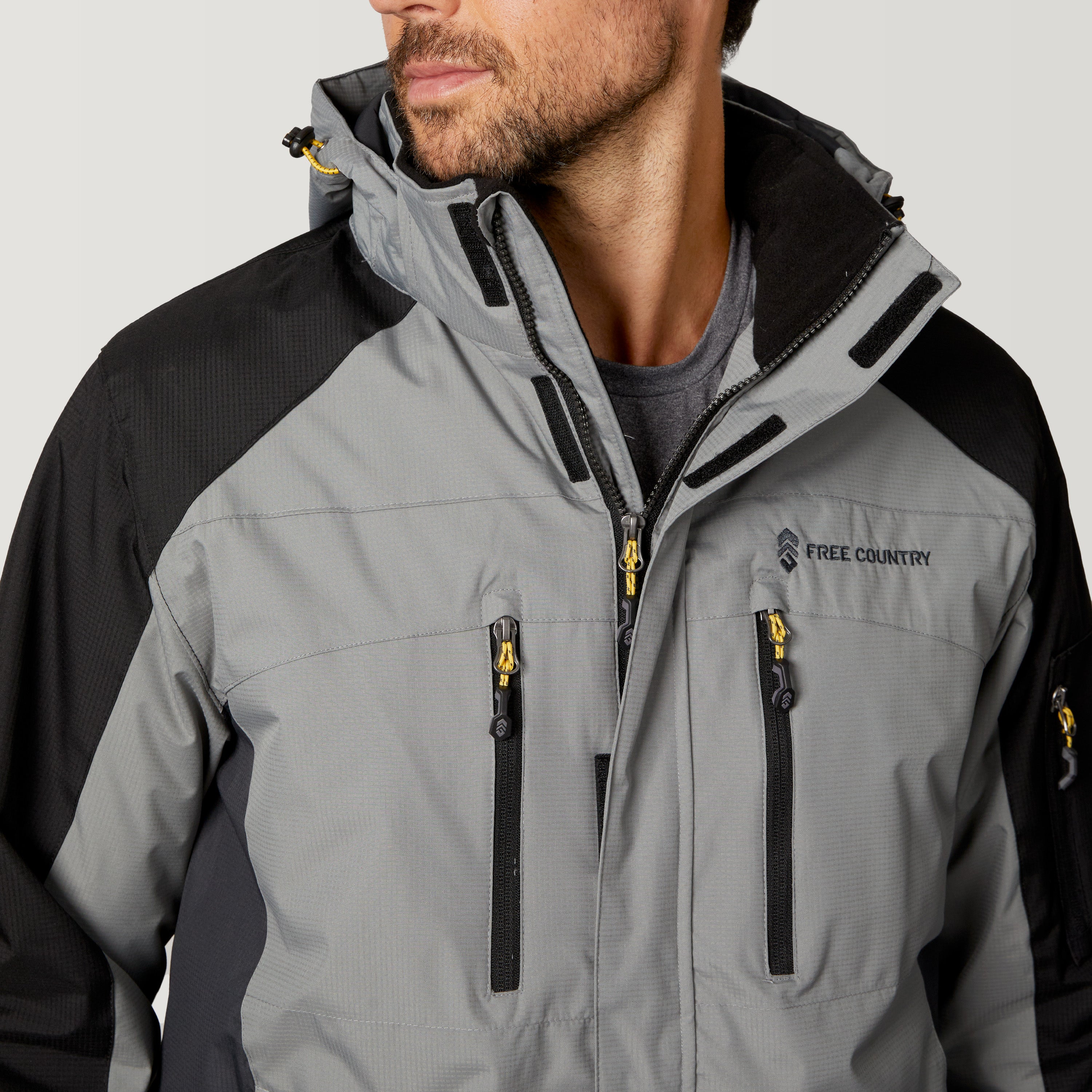 Mahf 未開封RIP STOP  JACKET Free Country Rip Stop Men's Bark Woven Hooded Work jacket ( L ) in