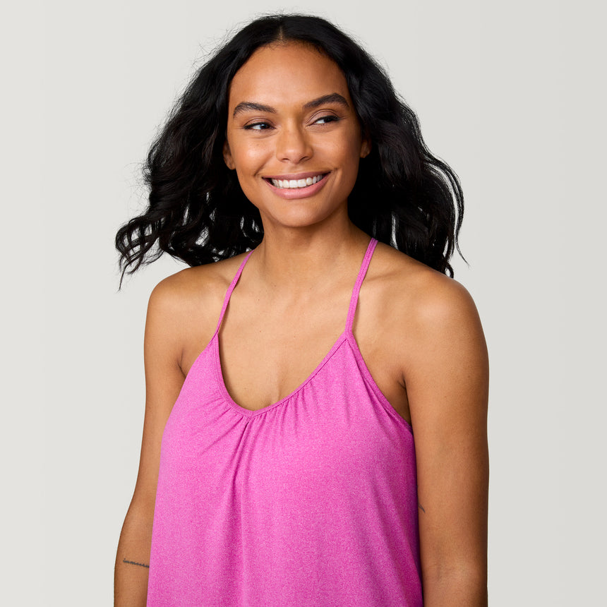 Womens Microtech® Chill B Cool V-Neck Cami Top with Built-In Bra