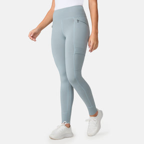 [London is 5'9.5" wearing a size Small.] Women's Trail 2 Town Legging - S - Willow #color_willow