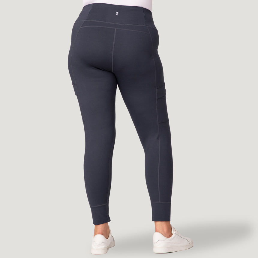 [Model is wearing a size 1X.] Women's Plus Size Trail 2 Town Legging - 1X - Charcoal #color_charcoal