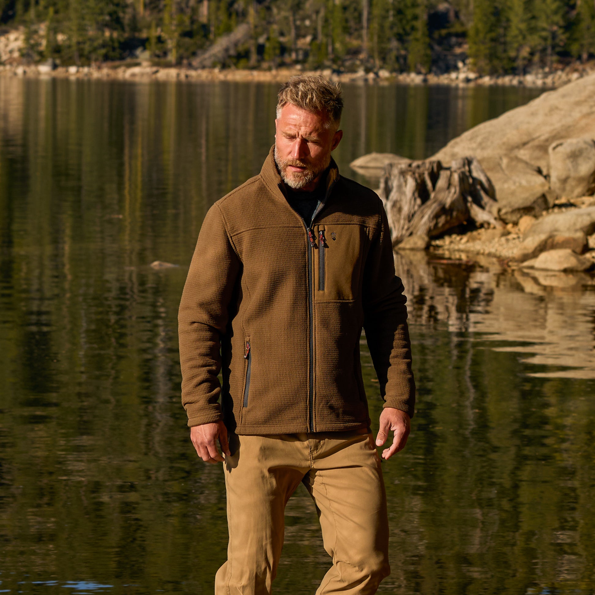 Men's Dire Wolf II Grid Fleece Jacket – Free Country