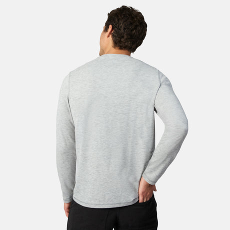 Men's FreeCycle® Sueded Spacedye Long Sleeve Crew Neck