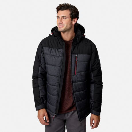 Men's Traverse Stretch Mixed Media Puffer Jacket