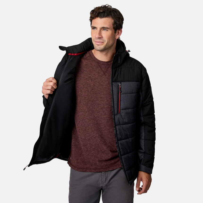 Men's Traverse Stretch Mixed Media Puffer Jacket