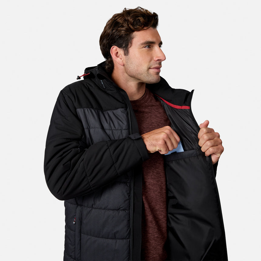 Men's Traverse Stretch Mixed Media Puffer Jacket