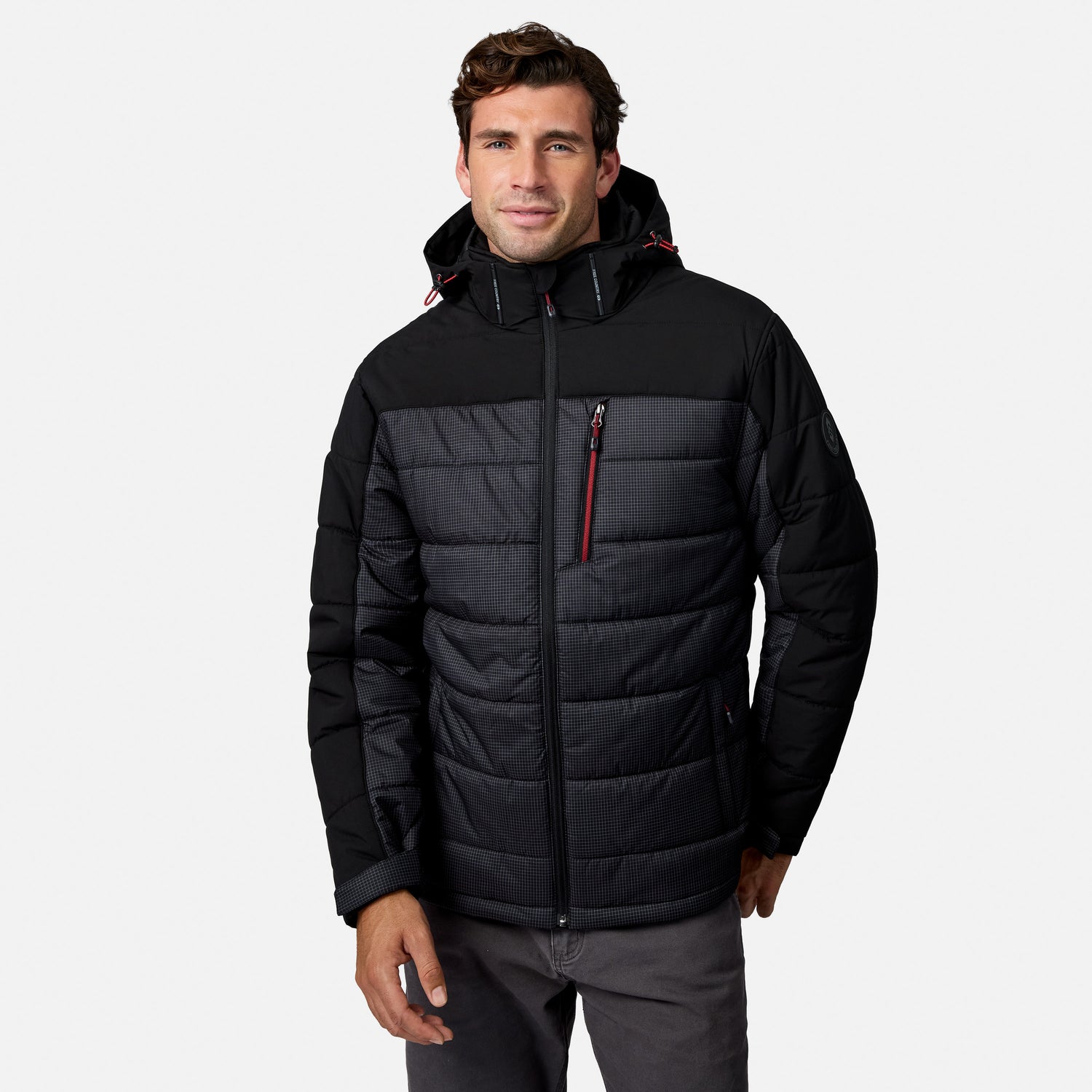 Men's Traverse Stretch Mixed Media Puffer Jacket