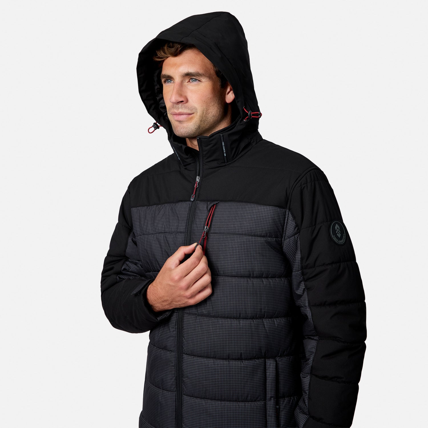 Men's Traverse Stretch Mixed Media Puffer Jacket