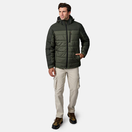 Men's Traverse Stretch Mixed Media Puffer Jacket