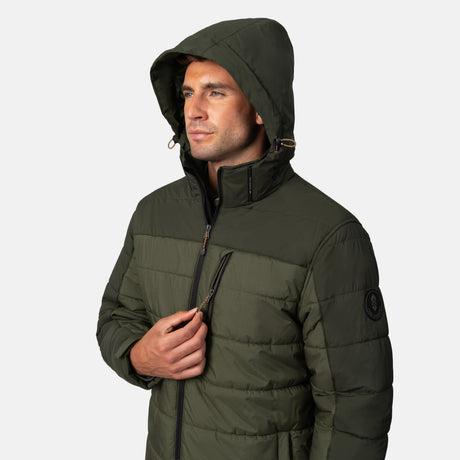 Men's Traverse Stretch Mixed Media Puffer Jacket
