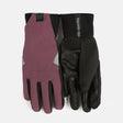 Women’s Super Softshell® Gloves in prune with a patterned grip on the palms, texting tips, and a ribbed cuff.