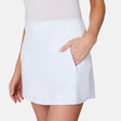 [Model is wearing size S] White skirt worn by a person on a white background