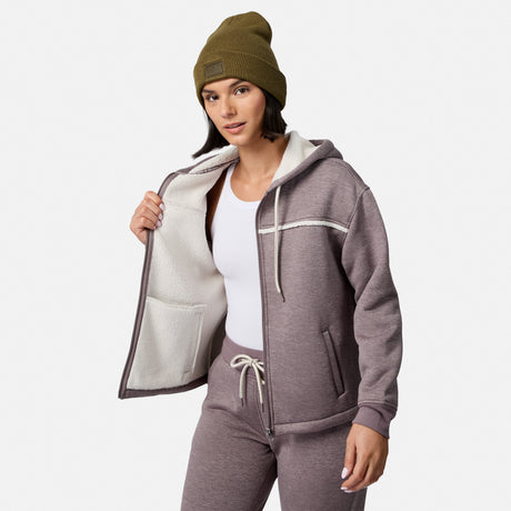 Women's Luxe+ Sherpa Lined Zip Up Hoodie